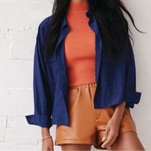 FOREVER 21- High-Low Buttoned Shirt